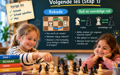 Volgende jeugdles: rokade, ruilen en voordelig ruilen