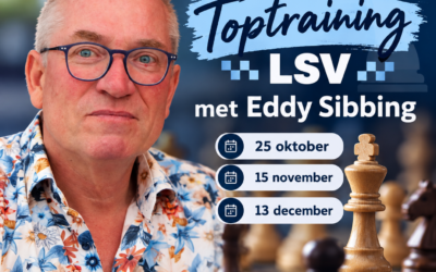 Eddy Sibbing verzorgt Toptraining voor jonge schaaktalenten bij de LSV!
