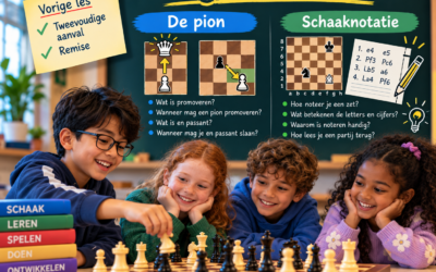 Volgende jeugdles: de pion en schaaknotatie