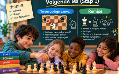 Volgende jeugdles: tweevoudige aanval en remise